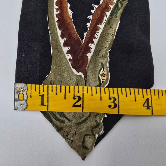 VTG Tabasco Greedy Gator Men's Silk Tie 4x58 - Picture 6 of 6